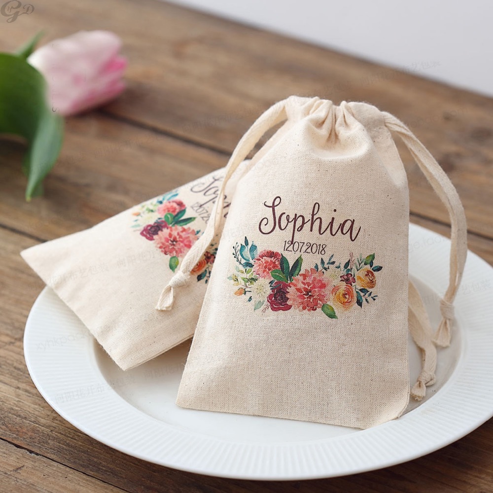 Baby Clothing Logo - 100 stuks aangepaste naam logo bruiloft