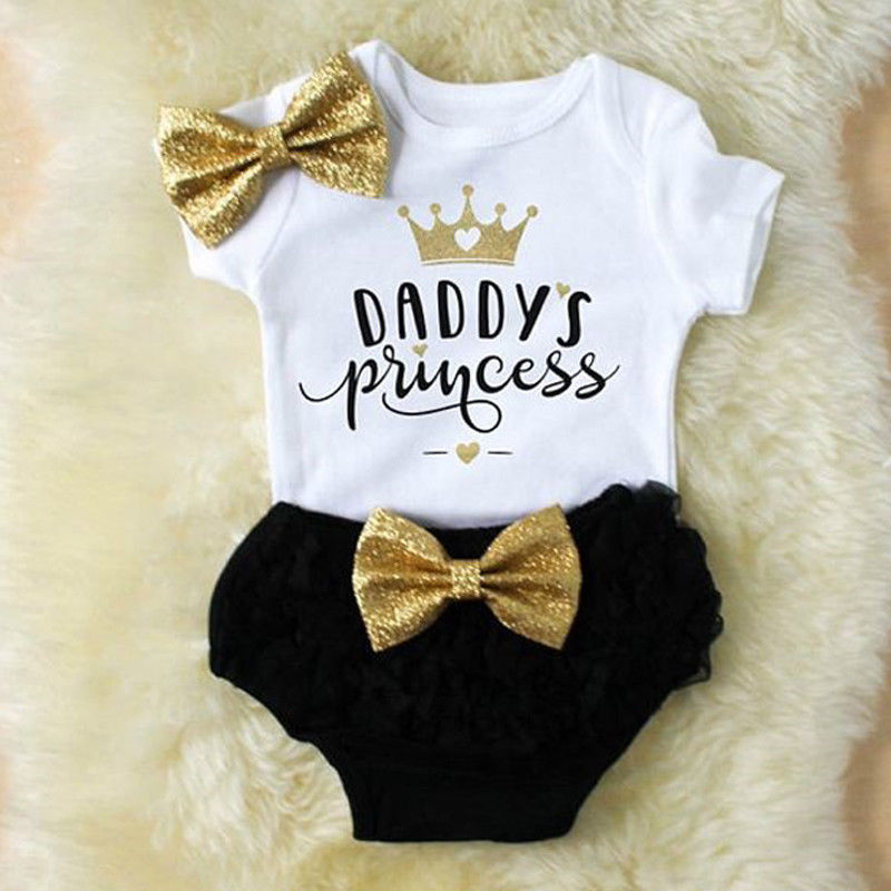 Baby Clothing Discount - 3Pcs Leuke Pasgeboren Baby Meisje Outfits