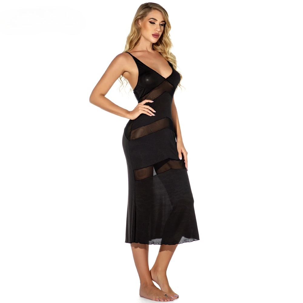 Baby Gown Nightwear - Erotische sexy lingerie dame chiffon nachthemd