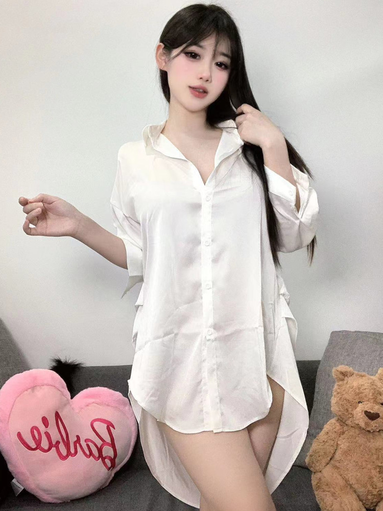 Mode Witte Kleur Shirt Perspec - Baby Gown Nightwear recensie en prijs