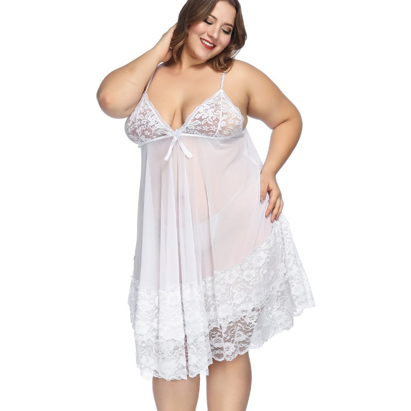 S-7XL Plus Size Sexy Strap Nac - Baby Gown Nightwear recensie en prijs